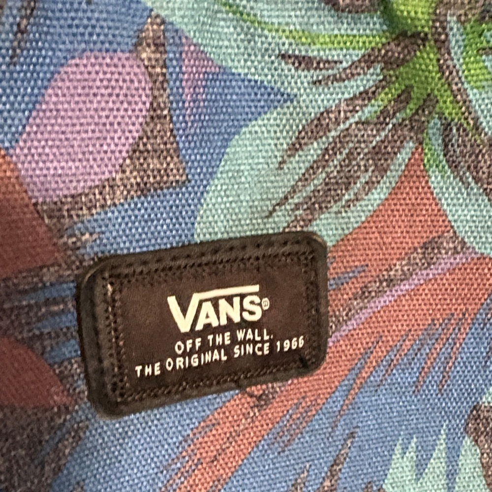 Vans Men's Blue Floral Backpack - Picture 2 of 7